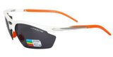 Lx012 Cycle and Sports Glasses - White/Orange