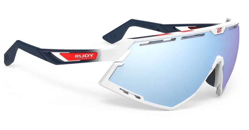 Rudy Project Defender - White Gloss/Fade Blue, Red Stripes - Multilase ...